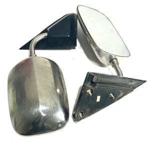 1988-1994 CHEVY/GMC C/K 1500 SIDE MIRROR CHROME MANUAL MIRRORS SET PAIR - Picture 1 of 15
