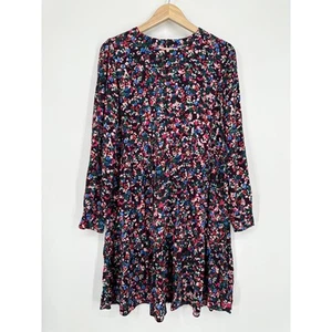 Seraphine Astrid Floral Tiered Maternity Nursing Dress Puff Sleeve Mini, Size 6 - Picture 1 of 8