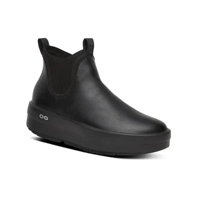 Bota londinense de cuero Oofos OOmega negra talla 6,5 nueva con caja Foto 1 de 4