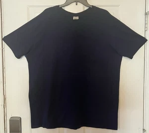T-shirt girocollo Calvin Klein vintage anni 90 punto singolo uomo XL blu - Foto 1 di 6