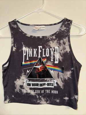 Women’s Pink Floyd Crop Tank Top Dark Side Of The Moon Wmn M - Image 1 of 4