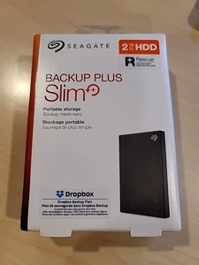 Seagate Backup Plus Slim 2TB HDD - Used Excellent Condition - Picture 1 of 8