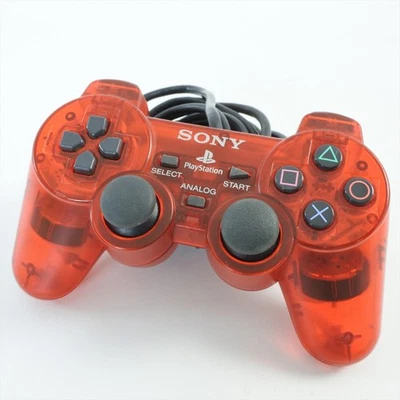 PS2 DUAL SHOCK 2 Analog Controller SCPH-10010 Crimson Red Playstation 0384 - Image 1 of 4