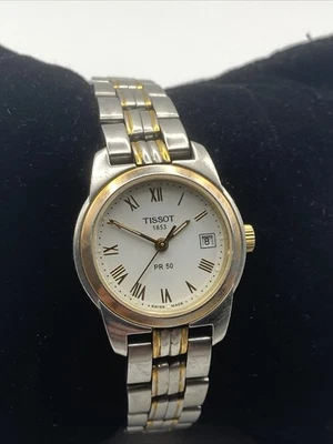 Tissot 1853 PR 50 Swiss Women’s Watch WR 50M Two Tone J326/426 New Battery 6.5” - Image 1 of 4