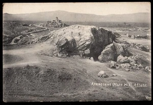 Areiopagus Mars Hill Athens Greece Postcard - Picture 1 of 2