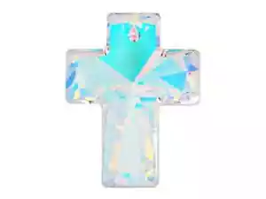 SWAROVSKI 6864 Cross Pendant Aurore Boreale V 40x30 mm Crystal Pendant 1 pc - Picture 1 of 1