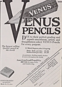 Venus Logo Drawing Pencil Paper Advertisement A11m - Picture 1 of 2