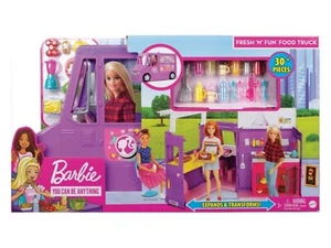 Juego de camión de comida Barbie Fresh n Fun - Bnip - Más de 30 accesorios muñeca no incluida - Imagen 1 de 8