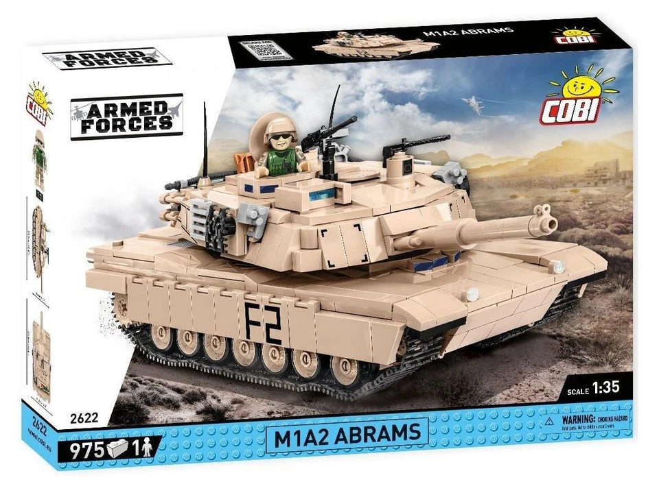 COBI TOYS 2622 1/35 US ARMY M1A2 ABRAMS 975 BRICKS - Image 1 of 1