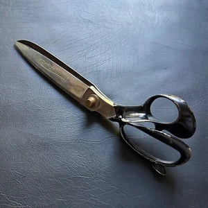 LARGE VINTAGE 'SWING SILVER STEEL' DRESSMAKERS TAILORS SCISSORS SHEARS GERMANY - Picture 1 of 11