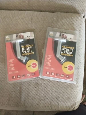 Set of 2, OMNI MOUNT The Complete Satellite Speaker Mounting Kit Wall/Ceiling  - Image 1 of 4