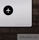 Airplane - Mac Apple Logo Laptop Vinyl Decal Sticker Macbook Aviation Pilot Air