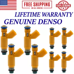 NEW 8pcs OEM DENSO Fuel Injectors For 2003, 2004, 2005 Jaguar S-Type 4.2L V8 - Picture 1 of 3