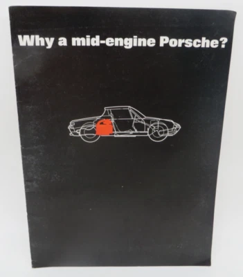 WHY A MID-ENGINE PORSCHE? Sales Brochure 1970 Vintage Advertising sports car - Image 1 of 4