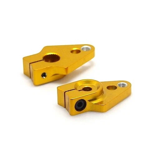 ✅ 2 x Alu Servohorn Servohebel 25 mm kurz CNC 25T für Futaba, Align, Savöx, KST - Bild 1 von 1