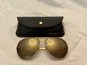 Linda Farrow LFL/175/8 Aviator Sunglasses Cat 3 - NEW AUTHENTIC - Picture 1 of 10
