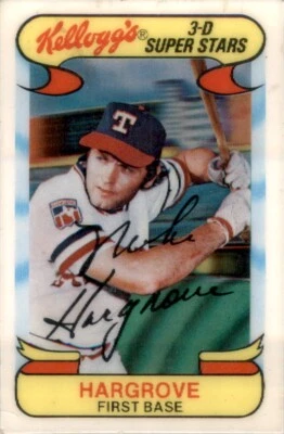 1978 Kellogg's 3D Super Stars Baseball Mike Hargrove Texas Rangers #56 - Image 1 of 2