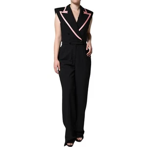 DOLCE & GABBANA Dress Black Wool Blend Sleeveless Jumpsuit IT44/US10/L 2930usd - Picture 1 of 9