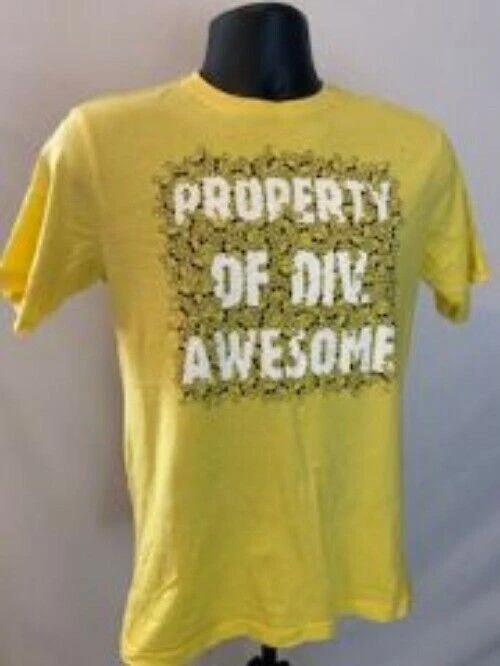 Camiseta Property of Div Impresionante Calavera Amarilla Niños X Grande 14 Foto 1 de 4