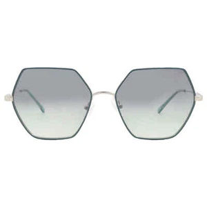Guess Factory Green Gradient Hexagonal Ladies Sunglasses GF6125 10Q 58 - Picture 1 of 5