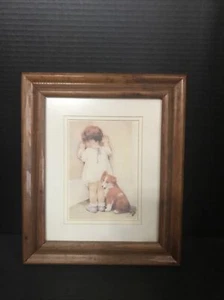 Bessie Pease Gutmann In Disgrace Wooden Framed With Nonglare glass 12.5x 10.5 - Picture 1 of 6