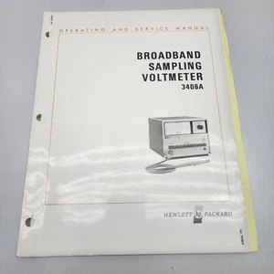 HP 3406A Broadband Sampling Voltmeter Operating & Service Manual July 1977 - Picture 1 of 5