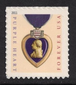 Scott 4529- Purple Heart, 2011- MNH (S/A) Forever Stamp- unused mint - Picture 1 of 1