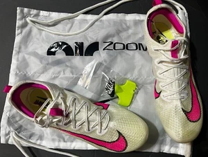 NIKE ZOOM SUPERFLY ELITE 2 TRACK SPIKES CD4382-101 SAIL LEMON MEN SIZE 12.5 $160 - Picture 1 of 11