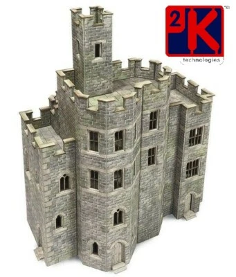 Metcalfe PO294 Castles Castle Hall Die Cut Card Kit 00 Gauge Model - T48 Post - Image 1 of 4