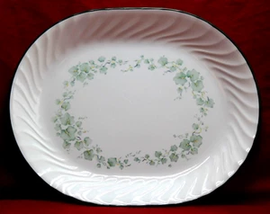 Corelle Callaway Ivy Swirl Large Serving Platter Plate - 12” X 10” Microwaveable - Picture 1 of 4