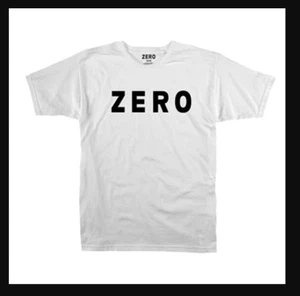 Zero Skateboards Army logo T-shirt White Black - Picture 1 of 1