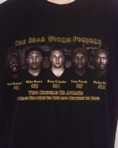 vintage RARE 00s Y2K 2001 Chicago Bears T-Shirt Blair Witch Project Parody XL - Picture 1 of 4