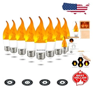 Energy-Efficient E26 Flame Simulating Bulbs for Halloween & Christmas Decor - Picture 1 of 11