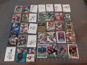 Lot Of 35 Hand Signed Jacksonville Jaguars Football Cards Kyle Brady Kevin Hardy - Picture 1 of 10