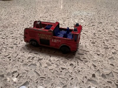 Vintage 1981 Matchbox Snorkel 12  Rescue Squad Red - Image 1 of 4