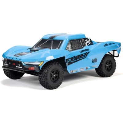 Arrma 3221T2B 1:10 FURY 2WD RTR Brushed Short Course Truck blau - ohne Akku/Lade - Bild 1 von 4