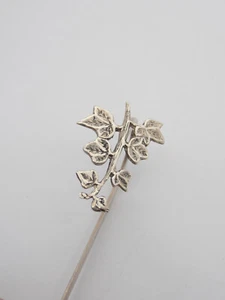 Ramo di Edera : Segnalibro in Argento 925 con Foglie - Segnapagina Portafortuna - Picture 1 of 3