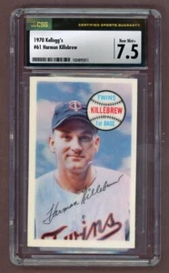 1970 KELLOGGS # 61 HARMON KILLEBREW TWINS CSG 7.5 NM+ 517795 (KYCARDS) - Picture 1 of 2