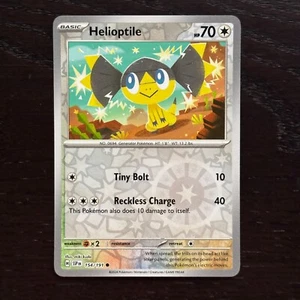 Helioptile 154/191 Pokemon Surging Sparks Scarlet&Violet Reverse Holo Common NM - Picture 1 of 2