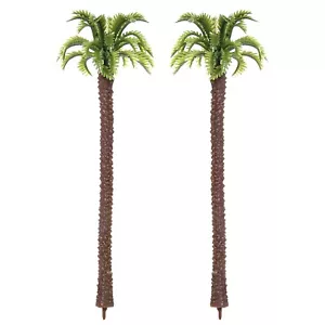 DIORAMA PALM TREE SET 2 TREES PER PACKAGE 5.125" for NATIVITY-FAIRY GARDEN-TRAIN - Picture 1 of 5