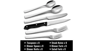 48 Piece Premium Flatware/Silverware Cutlery Set - Picture 1 of 4