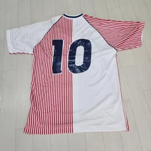 Elkjær Larsen 10 DENMARK National Team 1986 Away Football HUMMEL Shirt Jersey - Picture 1 of 10