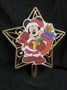 Mickey Mouse as Santa Disney inspired Christmas Tree Topper Top Ornament  - Picture 1 of 6