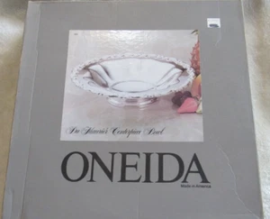 Tazón central vintage Oneida SilverPlate Du Maurier patrón 12 pulgadas EN CAJA - Imagen 1 de 6