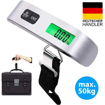 XAIOX Bilancia digitale per valigie bilancia per bagagli bilancia sospesa bilancia da viaggio bilancia manuale 10 g-50 kg lb oz