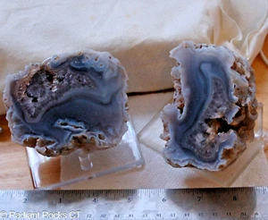 Las Choyas Geoda Coco AzulGris con Expositor de Bolsillo Amatista 1.9 lb (850 gr) - Imagen 1 de 5