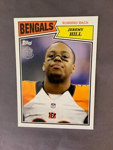 2015 Topps Jeremy Hill Cincinnati Bengals 60th Anniversary 5x7 Jumbo Card xx/99 - Picture 1 of 1