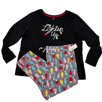 Secret Treasures Talla 3X Camisa y Joggers Navidad Pijama PJ SET Aligerar Nuevo Con Etiquetas Foto 1 de 4