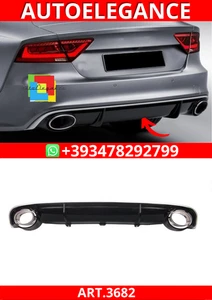 💕ART.3682 Diffusore RS7 Look per Audi A7 (4G)2010-2014 Nero Lucido💕 - Foto 1 di 6