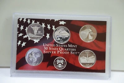 2007 S U.S. Mint 50 State Quarters Silver Proof Set U.S. Mint.. - Image 1 of 2
